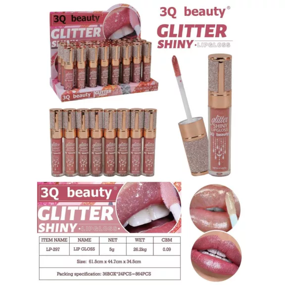 3Q Beauty Glitter lip gloss - 01