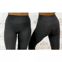   "Lapia" szuper rugalmas puha sztreccs nadrág – Magasított derekú leggings "M40549" - Fekete - XS