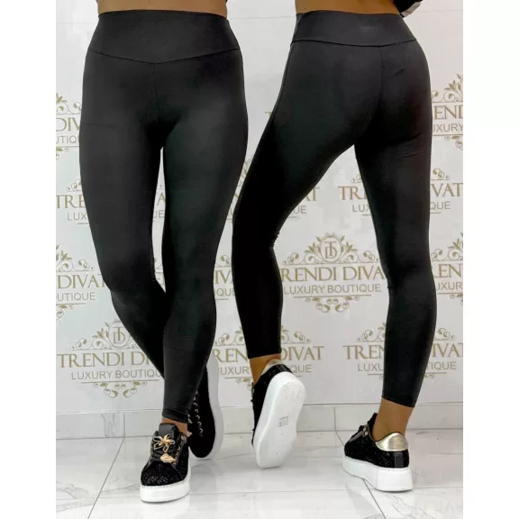 "Lapia" szuper rugalmas puha sztreccs nadrág – Magasított derekú leggings "M40549" - Fekete - L "Lapia" szuper rugalmas puha sztreccs nadrág – Magasított derekú leggings "M40549" - Fekete - L