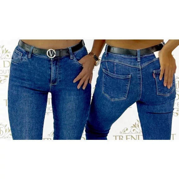 Magas derekú push-up női farmernadrág – Alakformáló skinny nadrág "RE3336A" - XL Magas derekú push-up női farmernadrág – Alakformáló skinny nadrág "RE3336A" - XL