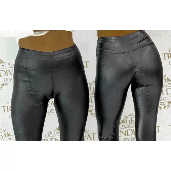 Apró műbőr mintás, magas derekú, rugalmas anyagú leggings "3263" - Fekete - XL Apró műbőr mintás, magas derekú, rugalmas anyagú leggings "3263" - Fekete - XL