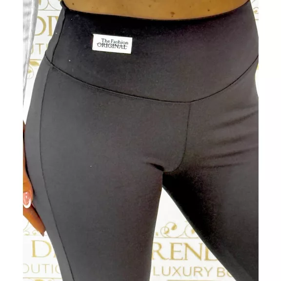 Szuper rugalmas matt sztreccs leggings fehér logóval "M60021" - Fekete - XL Szuper rugalmas matt sztreccs leggings fehér logóval "M60021" - Fekete - XL
