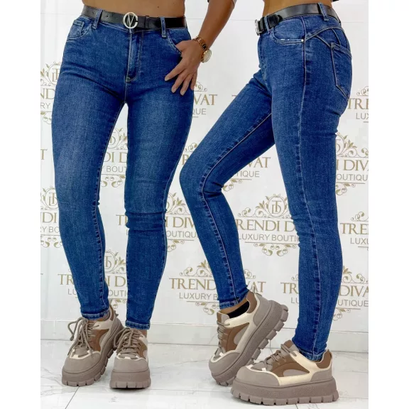 Magas derekú push-up női farmernadrág – Alakformáló skinny nadrág "RE3336A" - XS Magas derekú push-up női farmernadrág – Alakformáló skinny nadrág "RE3336A" - XS