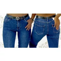   Magas derekú push-up női farmernadrág – Alakformáló skinny nadrág "RE3336A" - XS