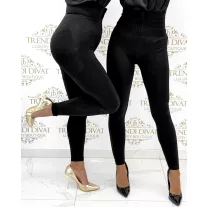   Extra magas derekú, alakformáló leggings "S90125" - Fekete