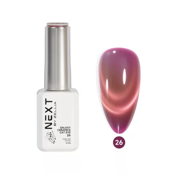 Next By Zellia Gel Lacquer 10Ml - Galaxy Ceramics Cat Eye - 026