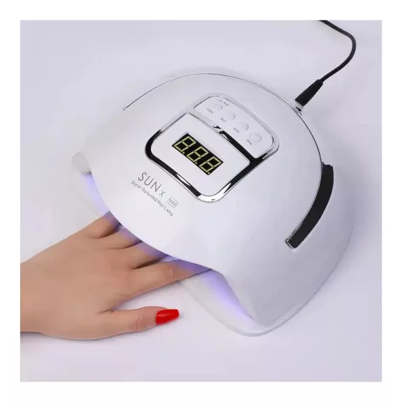 Nagy teljesítményű, 228W Max UV LED-es körömlámpa - Sun X Max - 48 LED - Fehér