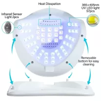   Nagy Teljesítményű, 268 W-Os Gél Uv Led-Es Körömlámpa - 57 Led-Del - Sun S5 - Kék