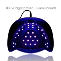   Nagy Teljesítményű, 168 W-Os Gél Uv Led-Es Körömlámpa - 36 Led-Del - Sun S6 - Arany