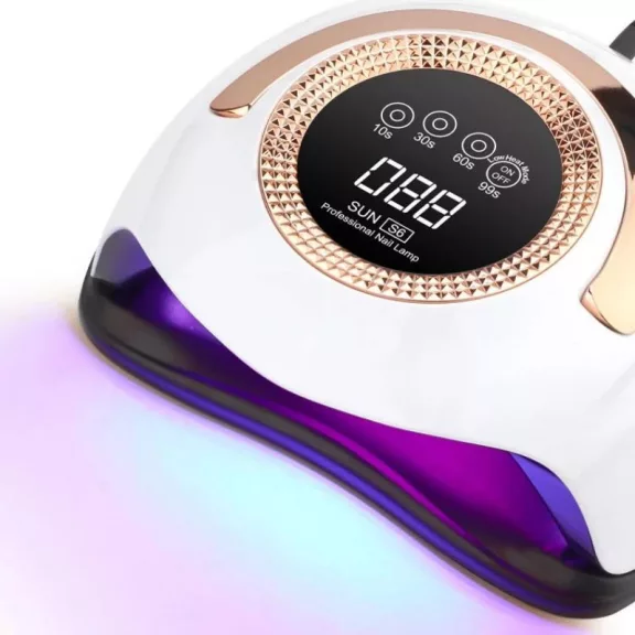 Nagy Teljesítményű, 168 W-Os Gél Uv Led-Es Körömlámpa - 36 Led-Del - Sun S6 - Arany