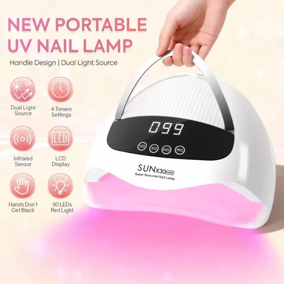 Professzionális Uv Köröm Lámpa - 380W 90 Led Sun X30 Max