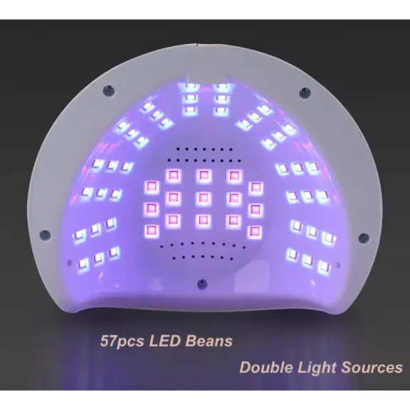 Nagy Teljesítményű, 268 W-Os Gél Uv Led-Es Körömlámpa - 57 Led-Del - Sun S9 - Pink