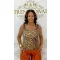 T-shirt with leopard print, ribbed material - Nagy párduc minta