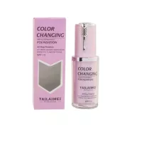   Alkalmazható alapozó, vízálló, TLM, színváltó, SPF15, rózsaszín, 40 ml