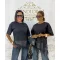 Women's T-shirt "TY-539#" loose fit with lace bottom - Black