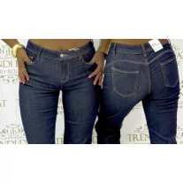   Classic straight leg jeans for women - Dark blue "DA1983" - L