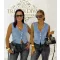 Women's denim vest with asymmetric buttons - Light blue "A2429-4" - L