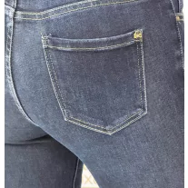  Dark blue skinny women's jeans with gift belt "SZ3336" - 26