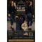 Plus size stretchy dark blue slim jeans with rolled up legs - With belt "M1376" - L