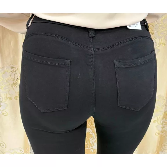 Plus size, high waist black women's skinny jeans "MS5733-13" - 29