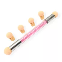   Baby Boomer - Szivacsfejű Ombre Ecset - 4 Pótfej - Rózsaszín