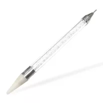 Rhinestone Stone Picking Pen - Waxed - White
