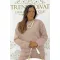 Extra-loose, fluffy knit sweater - Dusty Rose